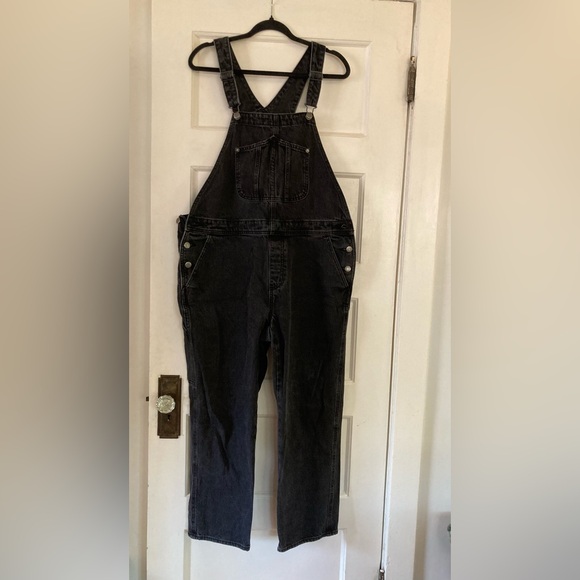 Black overall, 100% cotton, Sz 14 - Picture 2 of 5